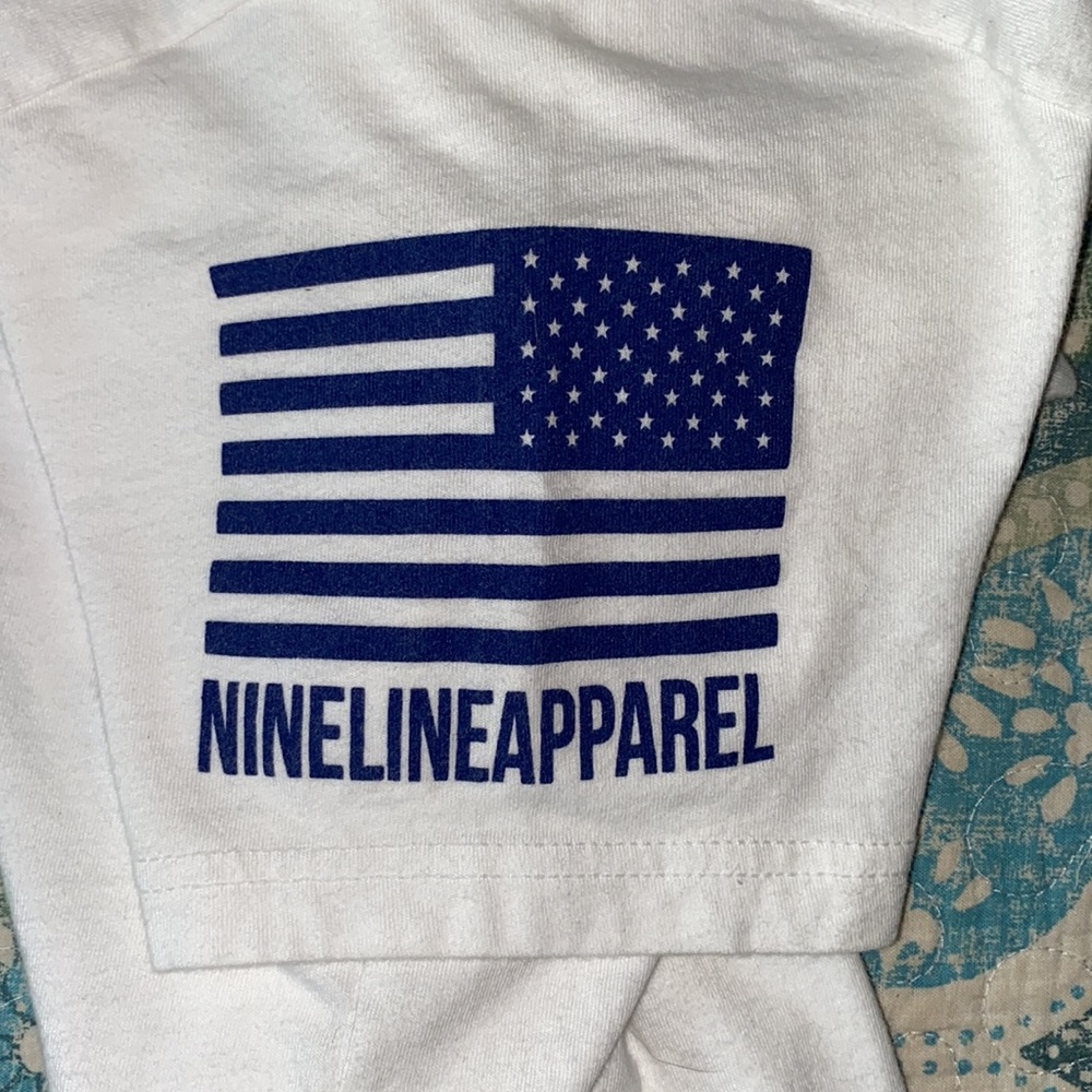 ❤️🤍💙 YL Nine Line Tee ❤️🤍💙 - Picture 3 of 5